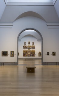 Jacopo’s San Pier Maggiore altarpiece on display in the National Gallery, London.