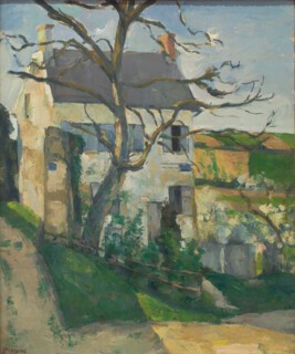 Cézanne’s ‘Maison et arbre, quartier de l’Hermitage’ (1874).
