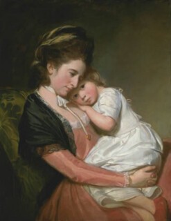 George Romney’s portrait of George Johnstone’s mistress, Martha, and their son (c.1775-80)
