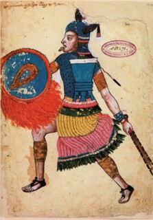 King Nexahualcoyotl from Tetzcoco, wearing a gold eagle-headed labret