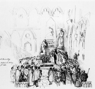 George Scharf, ‘The Funeral of Thomas Babington Macaulay’ (1860). Image: National Portrait Gallery.