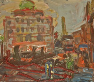 Frank Auerbach, ‘The Camden Theatre’ (1976)