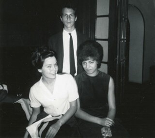 Angela Davis and classmates in Biarritz in 1963