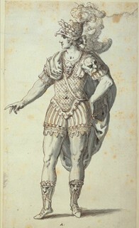 Inigo Jones’s costume design for Oberon (1610).