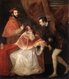 ‘Pope Paul III and His Grandsons’ (1546).