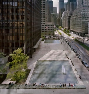 The Seagram building plaza.