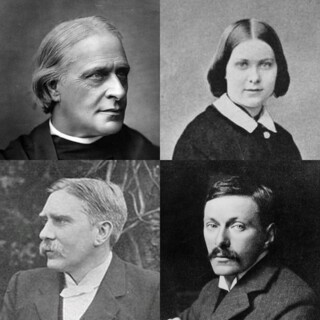 Clockwise from top left, Edward White, Mary, Fred and Arthur Benson.