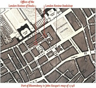 Part of Bloomsbury in John Rocque's map of 1746