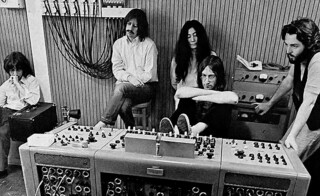 Recording ‘Let It Be’ with Yoko Ono in 1969.