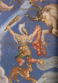 Orion and Lepus from the Villa Farnese Sala del Mappamondo (1574)