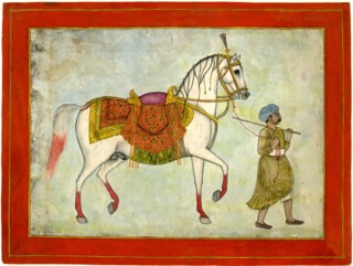 Late 18th-century Mughal album leaf.