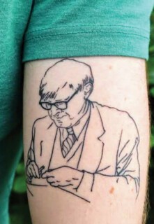 Alan Bennett tattoo