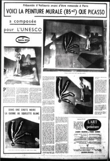 ‘Les Lettres françaises’ on the Vallauris debut.