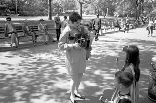 Diane Arbus photographing children in Central Park in 1967, by Tod Papageorge