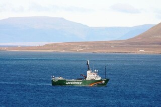 The Arctic Sunrise off Spitsbergen, 2011.