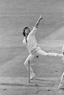 Jeff Thomson at Lord’s in 1975, photographed by Patrick Eagar.