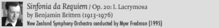 Sinfonia da Requiem Op. 20 1. Lacrymosa by Benjamin Britten