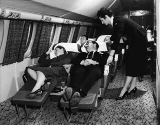 Sleeping airline passengers