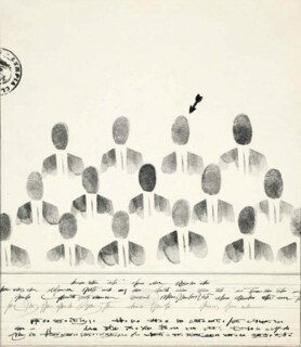 Saul Steinberg, ‘Group Photo’ (1953)