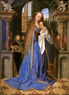 ‘The Virgin and Child with Angels’ by Quinten Massys (1466-1530)