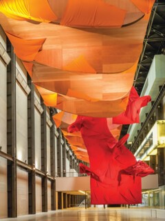 Richard Tuttle’s ‘I Don’t Know: The Weave of Textile Language’ in the Turbine Hall.