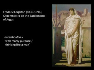 Frederic Leighton - Clytemnestra on the Battlements of Argos