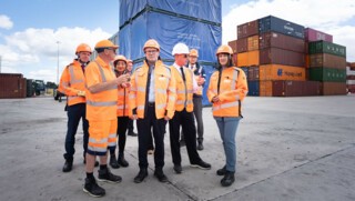 Kier Starmer and Rachel Reeves visiting Southampton docks, 17 June 2024. Photo © Stefan Rousseau / PA Images / Alamy