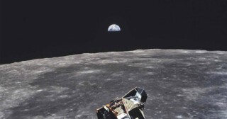 The lunar module returning to the command module on 21 July 1969, photographed by Michael Collins © Nasa