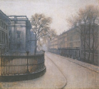 Vilhelm Hammershøi’s ‘Montague Street in London’ (1906).