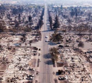 Coffey Park, Santa Rosa, on 11 October
