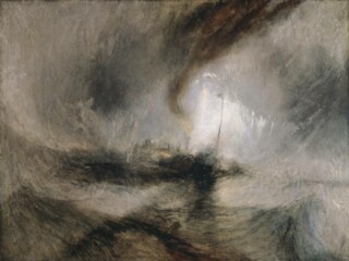 ‘Snow Storm: Steam-Boat off a Harbour’s Mouth’ by Turner (1842)