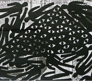 Detail from ‘Needle Series’ No 3 by Stephen Rothschild.