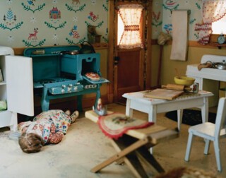 Crime scene reconstruction model created by Frances Glessner Lee.