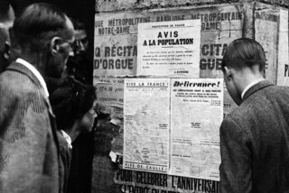 Flyers posted on 18 August 1944, calling on citizens to rise up