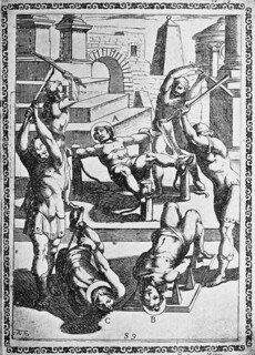 An illustration for Antonio Gallonio’s ‘Tortures and Torments of the Christian Martyrs’ (1591)