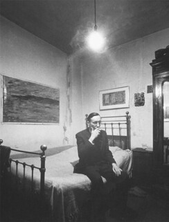 Burroughs in the Beat Hotel, Paris (1959).