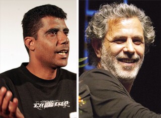 Left, Zacharia Zubeidi, April 2011; right, Juliano Mer-Khamis.