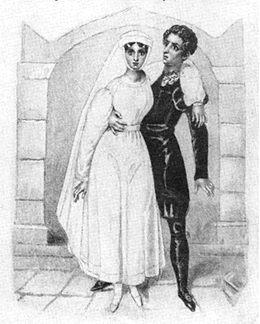Fanny Kemble as Juliet in an 1829 engraving