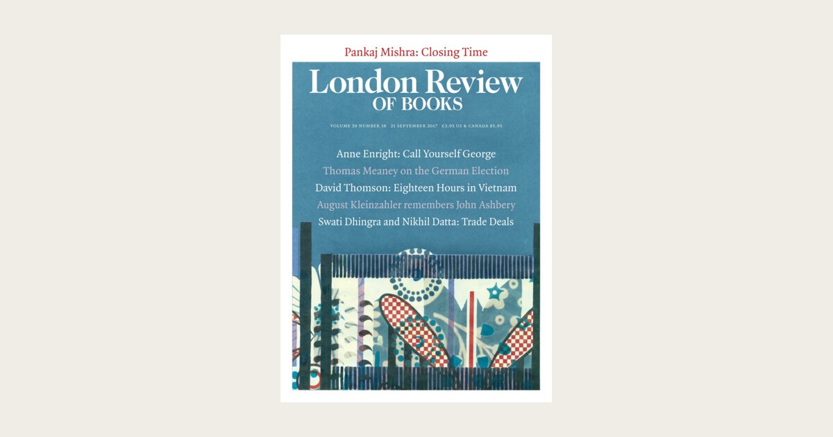 Mary-Kay Wilmers · John Sturrock · LRB 20 September 2017